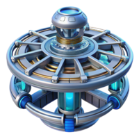 dramatic classic Rotating Space Station Futuristic Design high resolution png