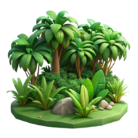 wonderful artistic A Lush Green Jungle Dense Vegetation Tr high resolution png