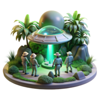 dramatic abstract A Group of Explorers Discovering a Hidden premium png