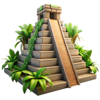 magnificent rustic An Ancient Mayan Pyramid Overgrown with Ju professional png
