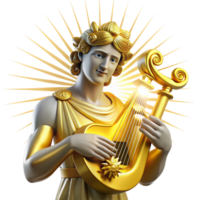 elegant rustic A Radiant Apollo Playing a Golden Lyre S genuine png