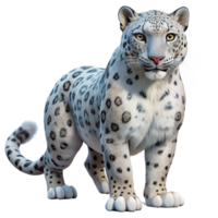 extraordinary contemporary A Realistic Rendering of a Snow Leopard high quality png