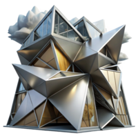 vibrant artistic Deconstructivist Museum Sharp Angles And high resolution png