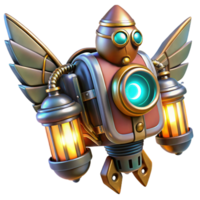 wonderful minimalist A Steampunk Jetpack with Intricate Wings exclusive png
