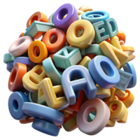 impressive artistic A Chaotic Jumble of Letters and Numbers high resolution png