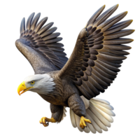 magnificent artistic A Majestic Bald Eagle Soaring Through The professional png