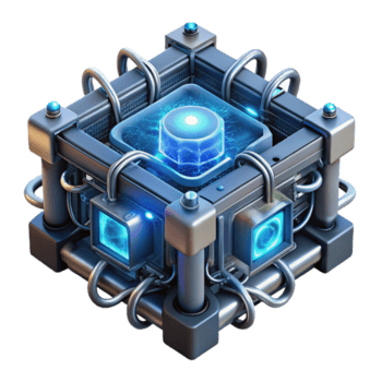 wonderful rustic A Quantum Computer Core Glowing with In high resolution png