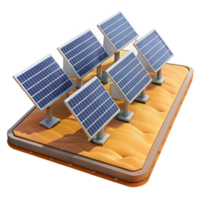 dramático minimalista uma solar painel Fazenda alongamento através uma vas original png