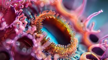 Dive into a mesmerizing swirl of vibrant colors and intricate textures photo