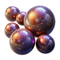 stunning vintage A Field of Floating Orbs Each Containing high resolution png