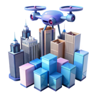 stunning classic A Drone Delivering a Package in a Futur exclusive png