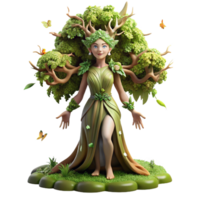 extraordinary contemporary An Ethereal Dryad Emerging from an Ancien original png