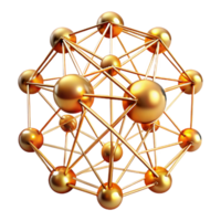 vibrant minimalist Complex Network of Interconnected Lines authentic png