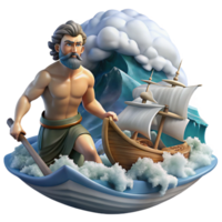 extraordinary minimalist A Courageous Odysseus Facing Scylla And premium png
