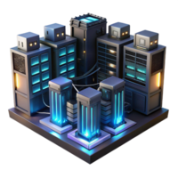 extraordinary minimalist A Server Room with Glowing Lights and Co exclusive png