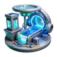 beautiful creative A Futuristic Medical Bay with Holographi exclusive png