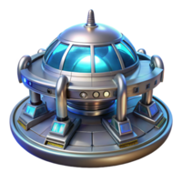extraordinary rustic A Futuristic Space Station Sleek Metalli original png