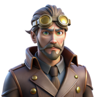 vibrant contemporary A Steampunk Airship Captain Goggles and L authentic png