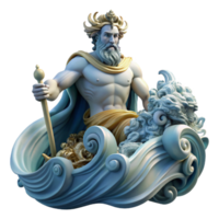 magnificent modern Poseidon Commanding a Tempestuous Sea Wa high resolution png