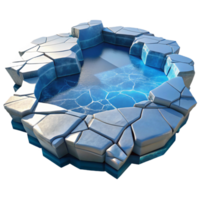wonderful minimalist A Frozen Lake with Cracks in the Ice Col high resolution png