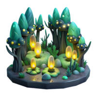 serene contemporary A Group of Fireflies Illuminating a Dark genuine png