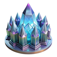 magnificent artistic Crystal Palace Intricate Facets and Refr high quality png