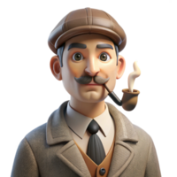 elegant creative Portrait of a Distinguished Gentleman With high resolution png