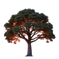 elegant minimalist A Lone Weathered Oak Tree Silhouetted A authentic png