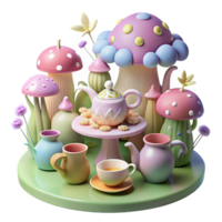 extraordinary abstract A Whimsical Tea Party Hosted by a Group O high quality png