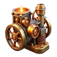 stunning artistic A Complex Steampunk Engine Pistons Pump high quality png