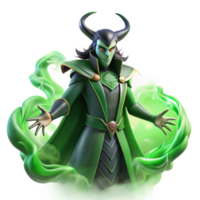 serene abstract A Cunning Loki Transforming Into a Raven authentic png