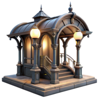 impressive minimalist An Abandoned Art Nouveau Subway Station D high resolution png
