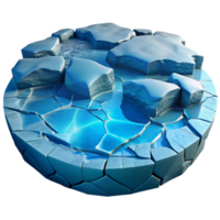 wonderful contemporary A Frozen Lake with Cracks in the Ice Col png