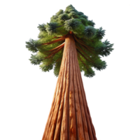 serene classic A Giant Sequoia Tree Reaching Towards the S professional png