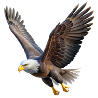 impressive abstract A Majestic Bald Eagle Soaring Through The high resolution png