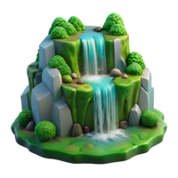 elegant classic A Cascading Waterfall Surrounded by Vib genuine png