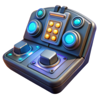 beautiful contemporary A Futuristic Control Panel with Glowing Bu high resolution png