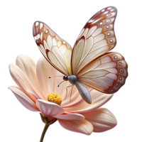 wonderful minimalist Portrait of a Delicate Butterfly with In original png