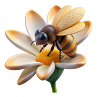 wonderful rustic A Close Up of a Bee Collecting Pollen Fr high quality png