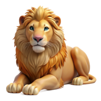 dramatic creative A Regal Lion Pride Resting in the Savanna original png