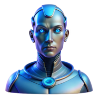 stunning minimalist Portrait of a Futuristic Android with Me high resolution png