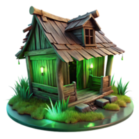 beautiful abstract A Dilapidated Wooden Shack in a Swamp Ee premium png