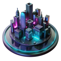 wonderful rustic Futuristic Cityscape Rain Reflection premium png