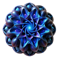 wonderful creative Complex Fractal Pattern Shaded Render professional png