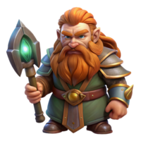 stunning modern Portrait of a Fantasy Dwarf with a Long original png