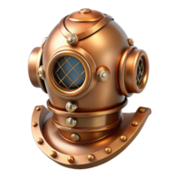 wonderful rustic A Steampunk Diving Suit Helmet Brass An premium png