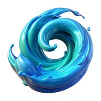 vibrant creative A Powerful Elemental Spirit Made of Swir authentic png