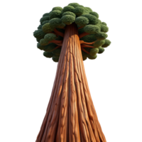 elegant minimalist A Giant Sequoia Tree Reaching Towards Th high resolution png