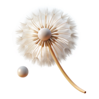 elegant classic Dandelion Seed Floating in Ai exclusive png