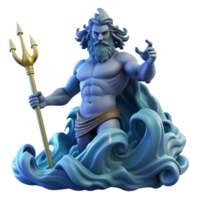 stunning modern Poseidon Commanding a Tempestuous Sea D genuine png
